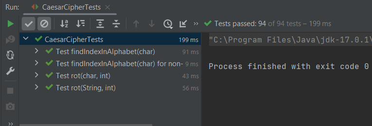 caesar passed tests